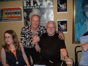 con Jerry Scheff il bassista storico di Elvis Presley.